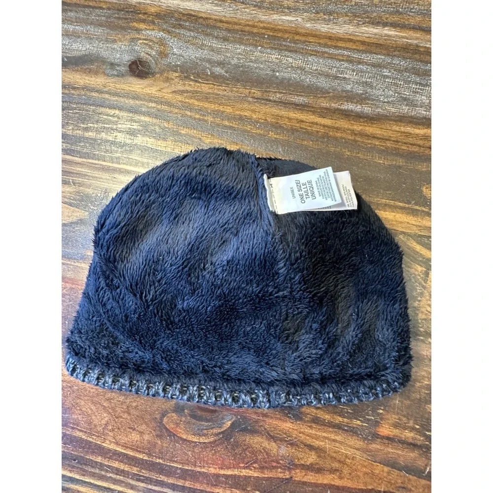 The North Face Cable Knit Beanie Gray‎ Wool Blend Fleece Lined Winter Hat Unisex